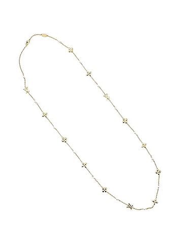 Louis Vuitton Louis Vuitton Sautoir Louisa Necklace M01579 Women's Gold Long Chain T5051 (view 1)