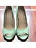 BCBGeneration 100% Leather Green Heels Size 6 - photo 4