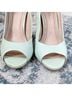 BCBGeneration 100% Leather Green Heels Size 6 - photo 5