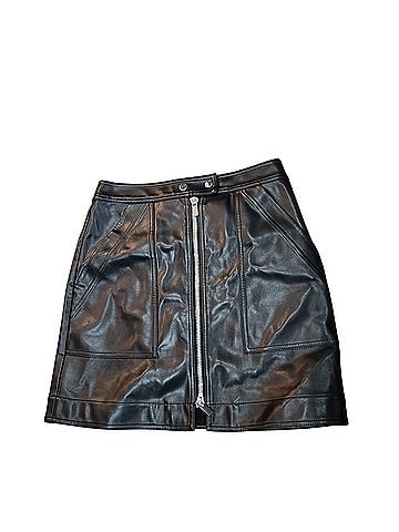 Diane von Furstenberg Leather Skirt (view 1)