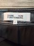 Diane von Furstenberg Black Leather Skirt Size 4 - photo 3