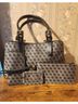 Dooney & Bourke Print Gray Black Leather Tote One size - photo 5