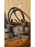 Dooney & Bourke Print Gray Black Leather Tote One size - photo 3