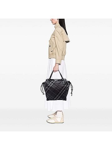 Burberry Smoke Check Nylon Buckleigh Tote (view 2)