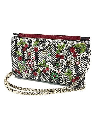 Christian Louboutin Christian Louboutin Cherry Pattern Studded Bag Chain Shoulder Leather Women's Multicolor White (view 1)