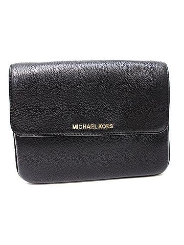 Michael Kors Michael Kors Pochette Shoulder Bag for Men and Women, Leather Bag, Women's, Black (view 1)