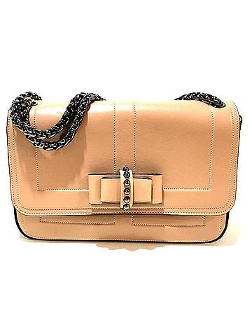 Christian Louboutin Christian Louboutin 1135015 Sweet Charity Chain Shoulder Bag Leather Women's Beige (view 1)