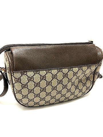 Gucci GUCCI 001115 0918 GG Plus Webbing Line Pochette Shoulder Bag Leather Women's Old Gucci (view 1)