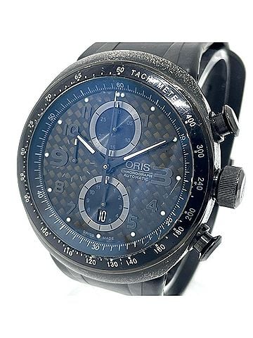 Oris ORIS 7611 Chronograph TT3 CHRONOGRAPH BLACK Automatic Watch with Titanium/Rubber Strap, Men's, Black (view 1)
