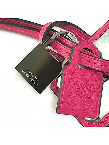 Hermès HERMES O'Kelly GM Pendant Necklace Swift Leather Women's Pink G-220125-25 (view 2)