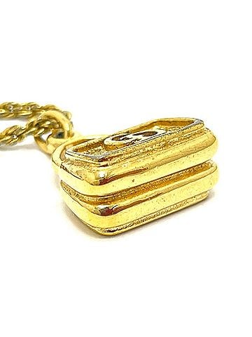 Christian Dior Christian Dior Dior CD bag motif necklace GP ladies gold KS-210907-34 (view 2)