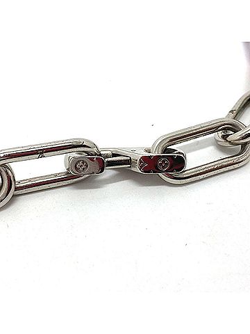 Louis Vuitton LOUIS VUITTON M80177 Collier Signature Chain Necklace in Metal, Men's, Multicolor (view 2)
