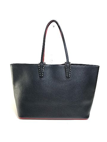 Christian Louboutin Christian Louboutin 1175113 Large Cabata Shoulder Bag/Tote Bag in Leather, Unisex, Black and Red (view 1)