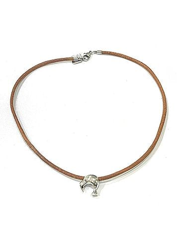 Louis Vuitton LOUIS VUITTON M80647 Kiwi LV Cup 2003 Double Bracelet/Choker in Leather/SV925 Silver for Women (view 1)