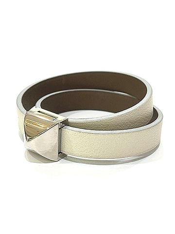 Hermès HERMES Medor Infinie Double Tour Bracelet Swift Women's White (view 1)
