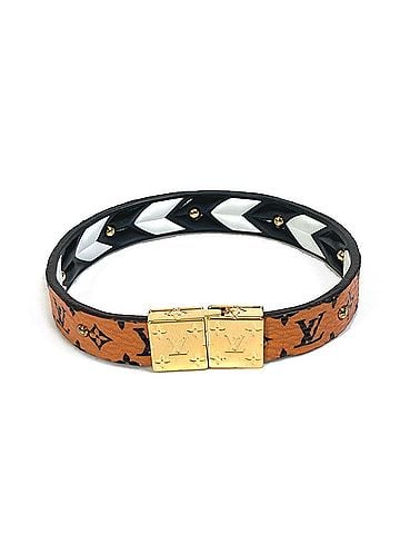 Louis Vuitton LOUIS VUITTON M6774F Monogram Canvas Bracelet, LV Crafty Reversible Accessory, Women's, Brown (view 1)