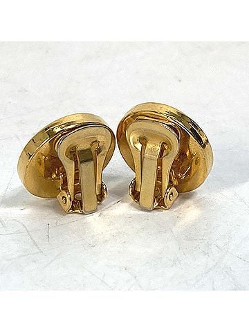 Versace VERSACE Versace Round Medusa Bicolor Earrings Metal Women's Gold (view 2)