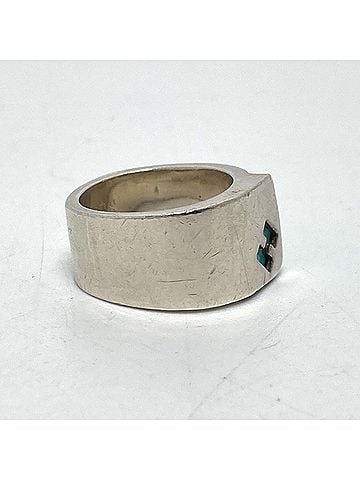 Hermès HERMES H Logo Candy Ring, SV925, Women's Silver (view 2)