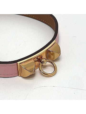 Hermès HERMES Rival Double Tour 2-Row Bracelet Swift Women's Pink (view 2)