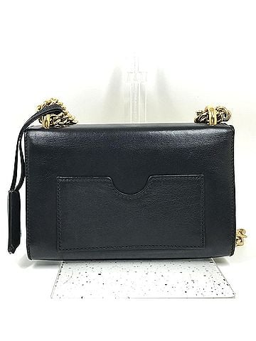 Gucci GUCCI 409487 Small Padlock Chain Shoulder Bag Leather Women's Black (view 2)