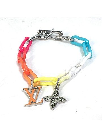 Louis Vuitton LOUIS VUITTON M00277 Watercolor Rainbow Charm Bracelet, Metal, Men's, Multicolor (view 1)