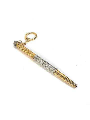 Fendi FENDI CHAOS Collaboration Scribble Pen Pen-shaped Earrings Metal Women's Silver (view 2)