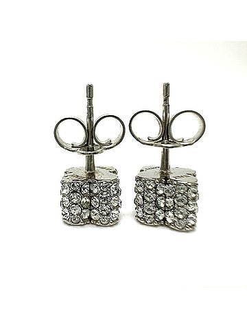 Louis Vuitton LOUIS VUITTON M64879 Boucle d'oreille Fast Flower Strass Stud Earrings Metal Women's Silver G-230725-6 (view 2)
