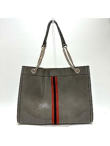 Gucci GUCCI Sherry Line Raja Tiger Head Shoulder Bag, Chain Tote Women's, Gray, 537219 (view 2)