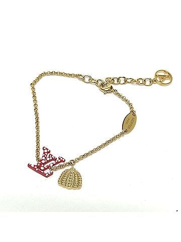 Louis Vuitton LOUIS VUITTON M0970A LV×YK Yayoi Kusama Collaboration Bracelet LV Iconic Infinity Dot Metal Women's Red (view 1)