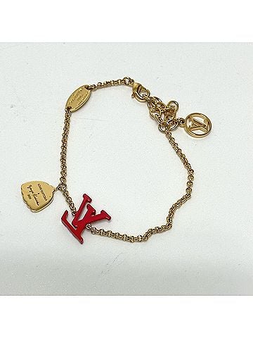 Louis Vuitton LOUIS VUITTON M0970A LV×YK Yayoi Kusama Collaboration Bracelet LV Iconic Infinity Dot Metal Women's Red (view 2)