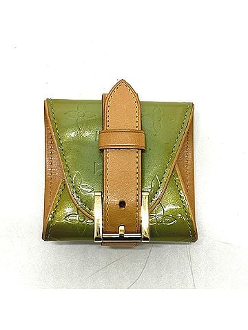 Louis Vuitton LOUIS VUITTON M91013 Monogram Vernis Lafayette Street Bangle Bracelet Women's Green (view 1)
