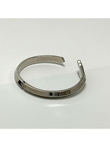 Louis Vuitton LOUIS VUITTON M00051 Bracelet Cuff VVV Accessory Bangle GP Men's Silver (view 2)