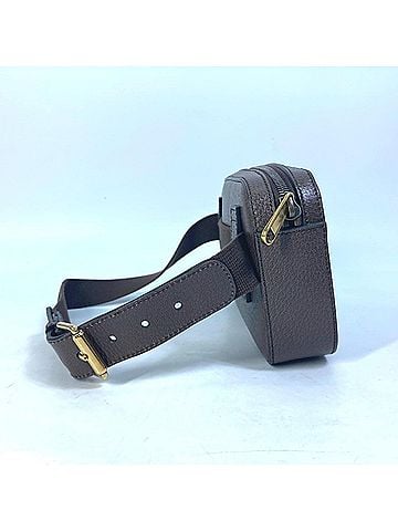 Gucci GUCCI 602695 Cross Belt Bag 100th Anniversary Shoulder Body Leather Men's Brown L-230928-1 (view 2)