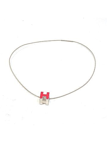 Hermès HERMES H Cube Bague d'Ache Pendant Necklace in Silver for Women (view 1)