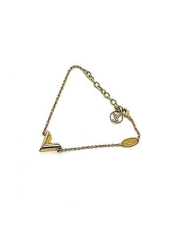 Louis Vuitton LOUIS VUITTON M61084 Braless Essential V Chain Bracelet, Metal, Women's, Gold (view 1)