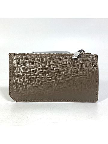 Yves Saint Laurent Yves Saint Laurent SAINT LAURENT PARIS 609362 Compact Wallet, Fragment Case, Coin Purse, Leather, Men's, Brown (view 1)