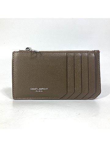 Yves Saint Laurent Yves Saint Laurent SAINT LAURENT PARIS 609362 Compact Wallet, Fragment Case, Coin Purse, Leather, Men's, Brown (view 2)