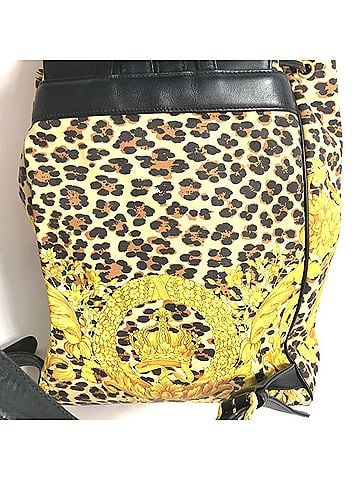 Versace VERSACE Leopard Backpack Leather Women's Yellow (view 2)
