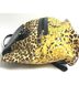 Versace Black Yellow VERSACE Leopard Backpack Leather Women's Yellow One size - photo 6