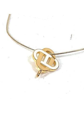 Hermès HERMES Chaine d'Ancre Isatis Tou Saint-Colori Choker Necklace in SV925 Gold for Women (view 1)