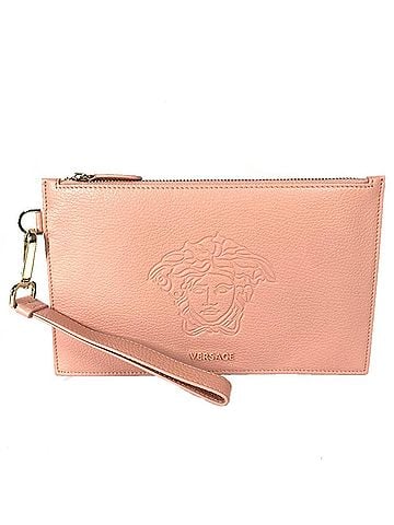 Versace VERSACE Medusa Pouch with Strap Clutch Bag Leather Women's Pink (view 1)