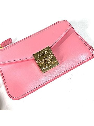 MCM MCM Key Ring Coin Purse Wallet Fragment Case Wallet/Coin Leather Women's Pink E-240214-19 (view 2)