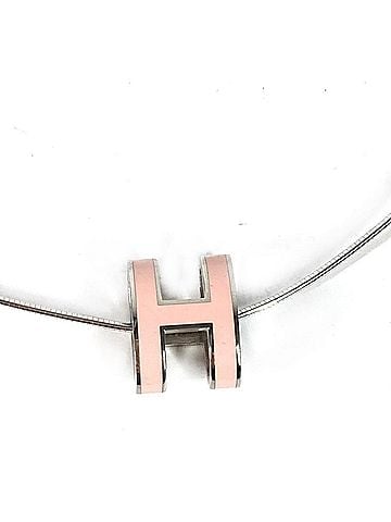 Hermès HERMES Hermes Pop H Accessory Necklace Metal Women's Light Pink (view 1)