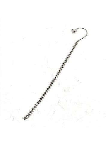 Louis Vuitton LOUIS VUITTON MP1536 Petit Essentiel V Earrings, Rhinestone and Metal, Silver, for Women (view 1)