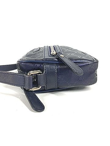 Gucci GUCCI 201447 GG Imprime Pochette Shoulder Bag Leather Men's Blue MO-240623-28 (view 2)