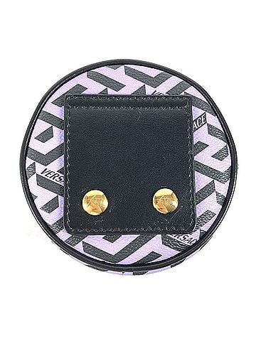 Versace VERSACE Versace La Greca Round Multi Pouch Leather Women's Purple G-240625-25 (view 1)