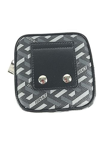 Versace VERSACE Versace La Greca Square Multi Pouch Leather Women's Grey G-240625-24 (view 1)