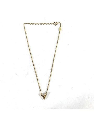 Louis Vuitton LOUIS VUITTON M69618 Chain Essential V Pearl Accessory Necklace Metal Women's Gold (view 2)