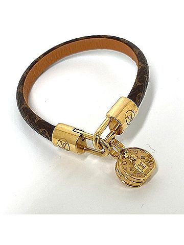 Louis Vuitton LOUIS VUITTON M6442F Monogram Bracelet LV Tribute Boite Chapeau Canvas Women's Brown (view 1)