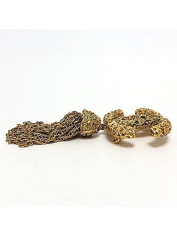Chanel CHANEL Chanel 93A Coco Mark Lava Brooch Accessory Small Item Metal Ladies Gold (view 2)